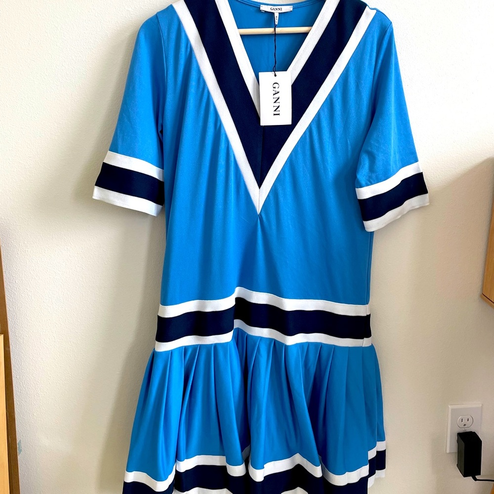 Ganni Cheerleader Dress! NWT!